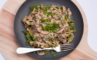 Creamy Comfort Mushroom Pasta - Livivafoods.com