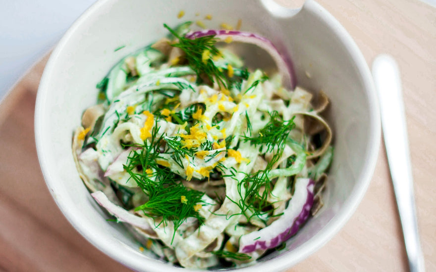 Creamy Cucumber Edamame Pasta Salad - Livivafoods.com