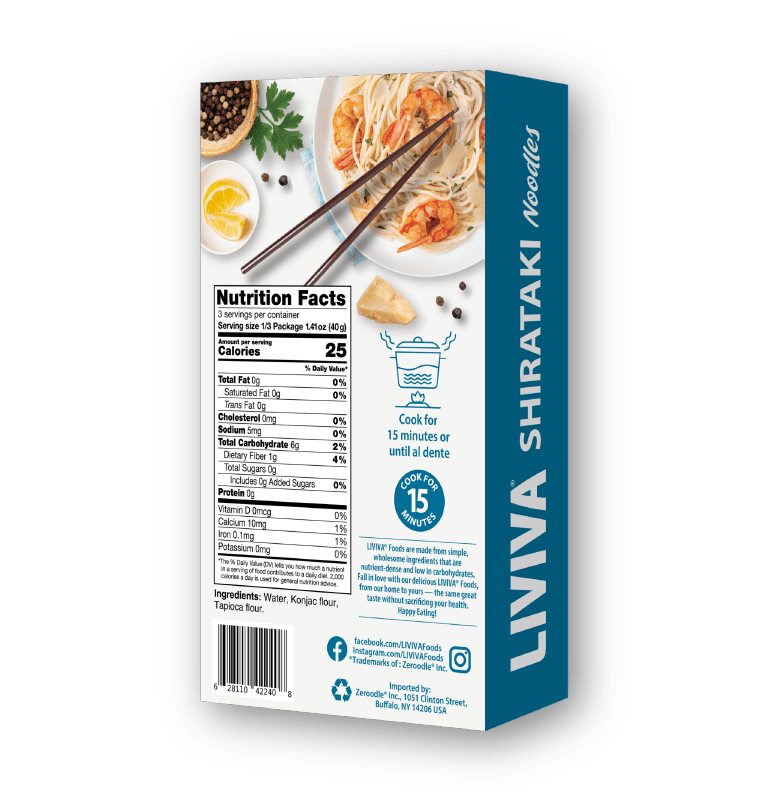 Dried Shirataki Noodles - Livivafoods.com