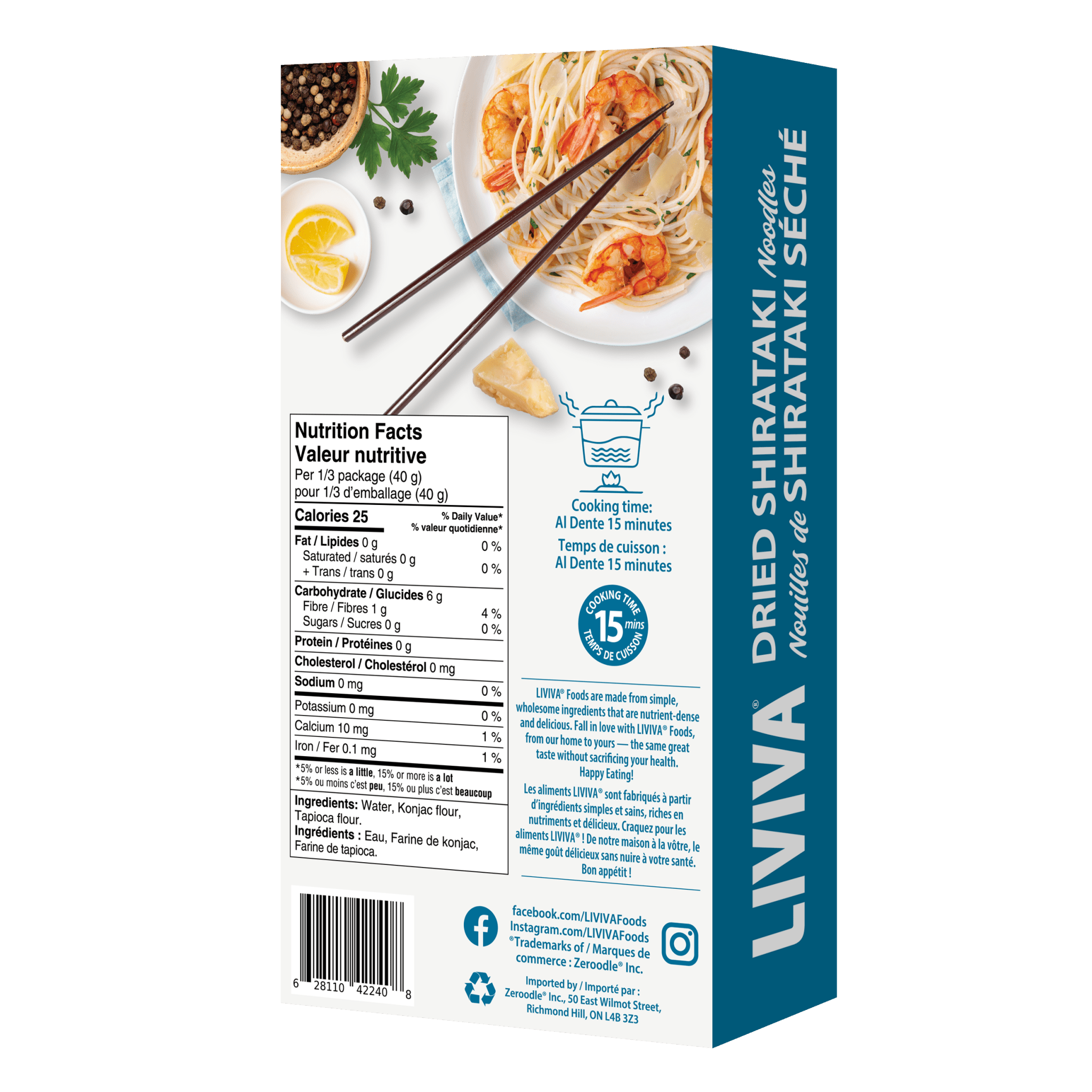 Dried Shirataki Noodles (6 - 24 pk) - Livivafoods.com