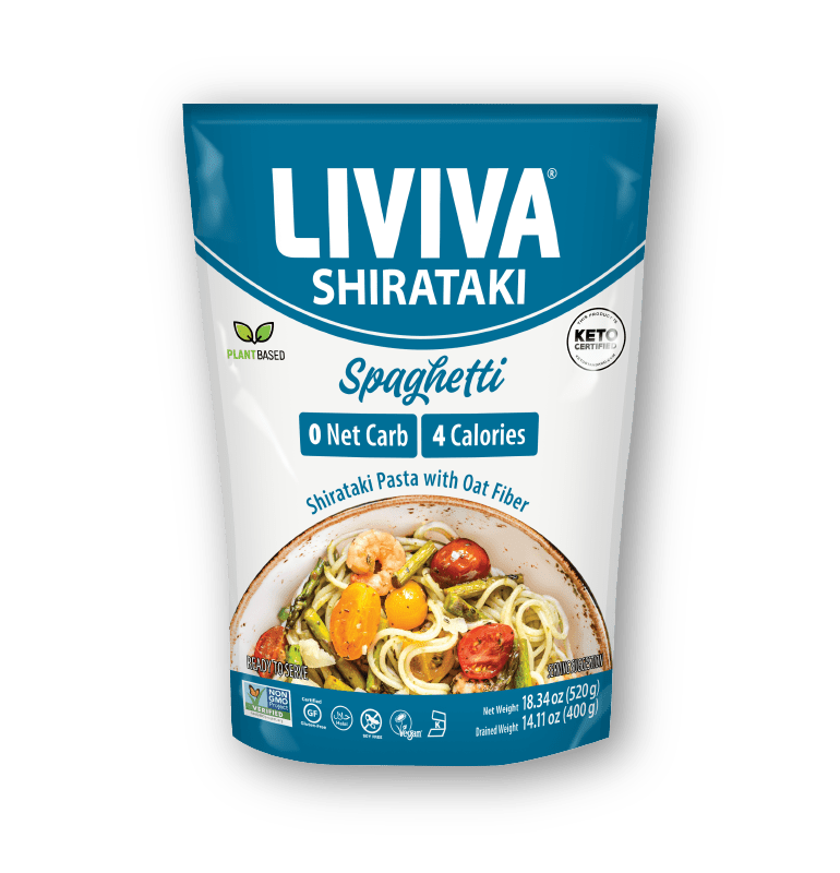 Organic Shirataki Spaghetti with Oat Fiber - Livivafoods.com